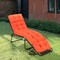Costway 73'' Lounge Chaise Cushion Padded Recliner Cushion Indoor Outdoor Navy/Orange/Black/Dark Orange/Beige/Gray/Brown